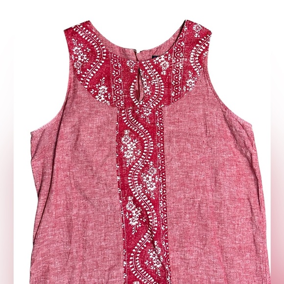 Patagonia Red Island Hemp Shift Dress Size 6 - Picture 2 of 6